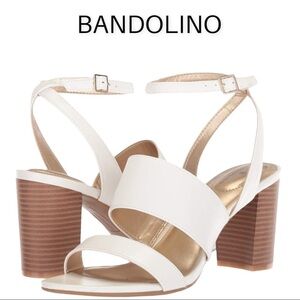 NIB Bandolino Anchor sz 9 white strappy sandals